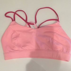 Pink sports bra from Old Navy